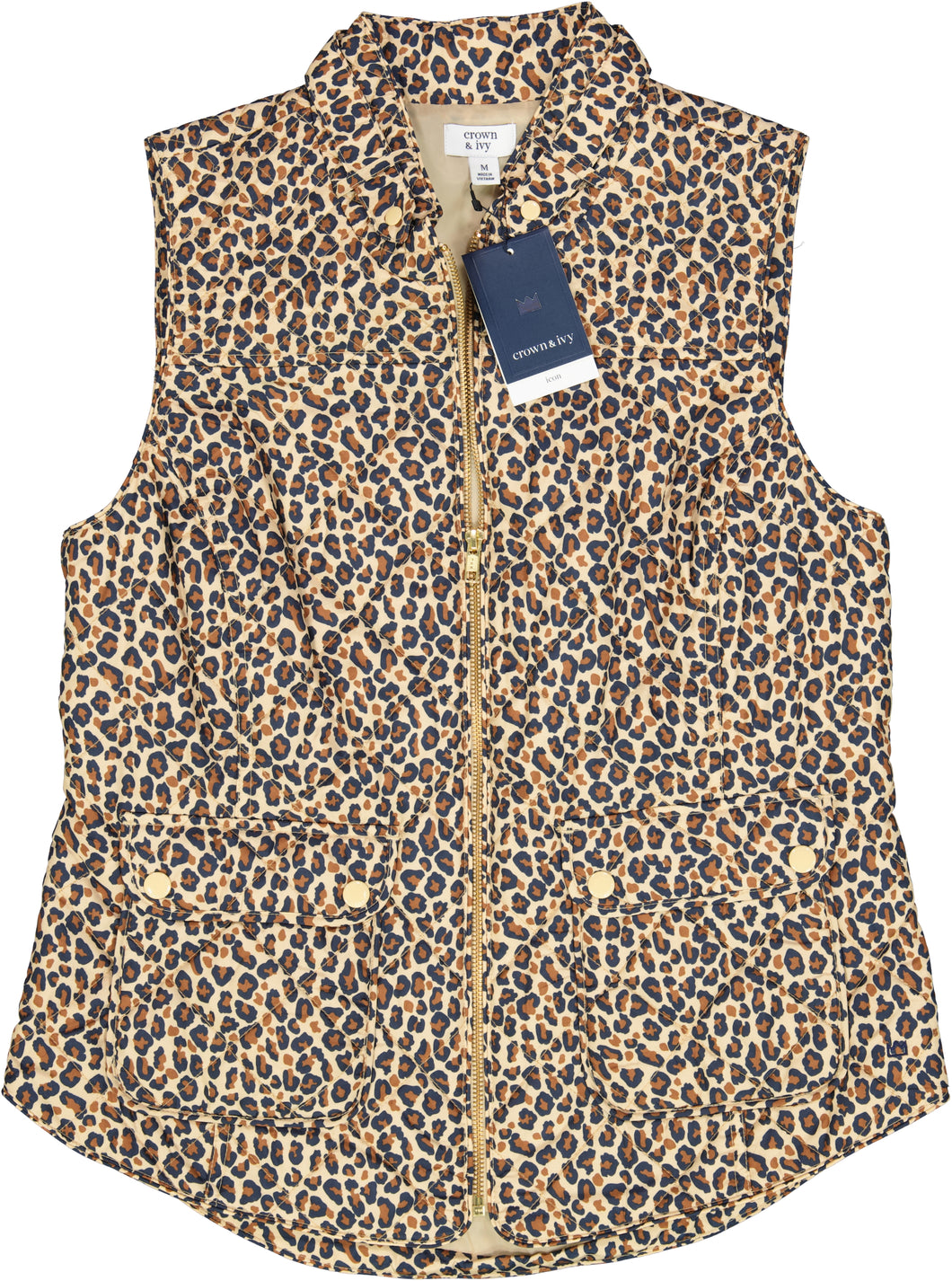 CROWN AND IVY VEST PUFFER & QUILTED Size M