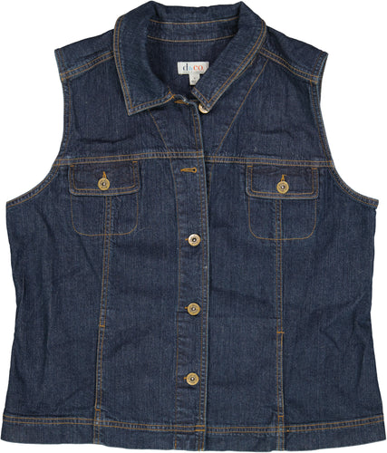 DENIM AND COMPANY VEST OTHER Size L