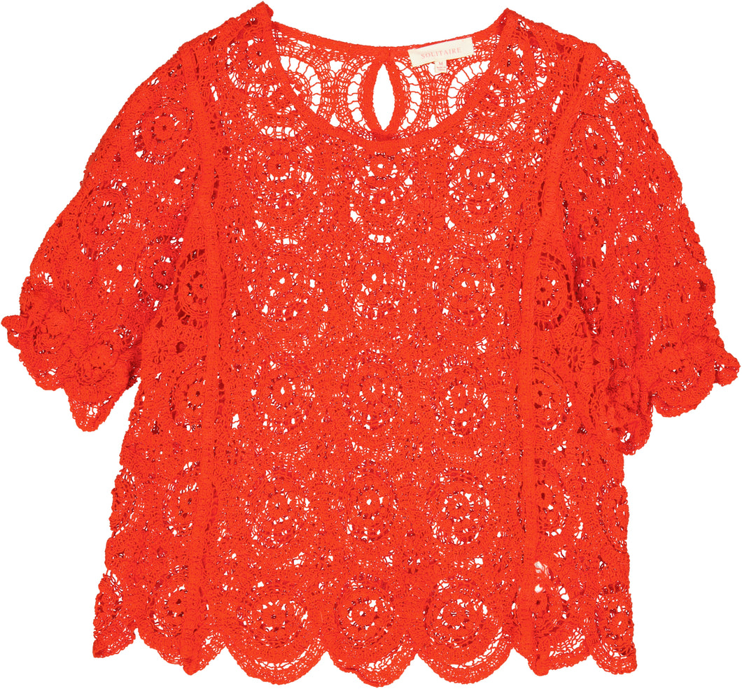 SOLITAIRE SHORT SLEEVE TOP Size M