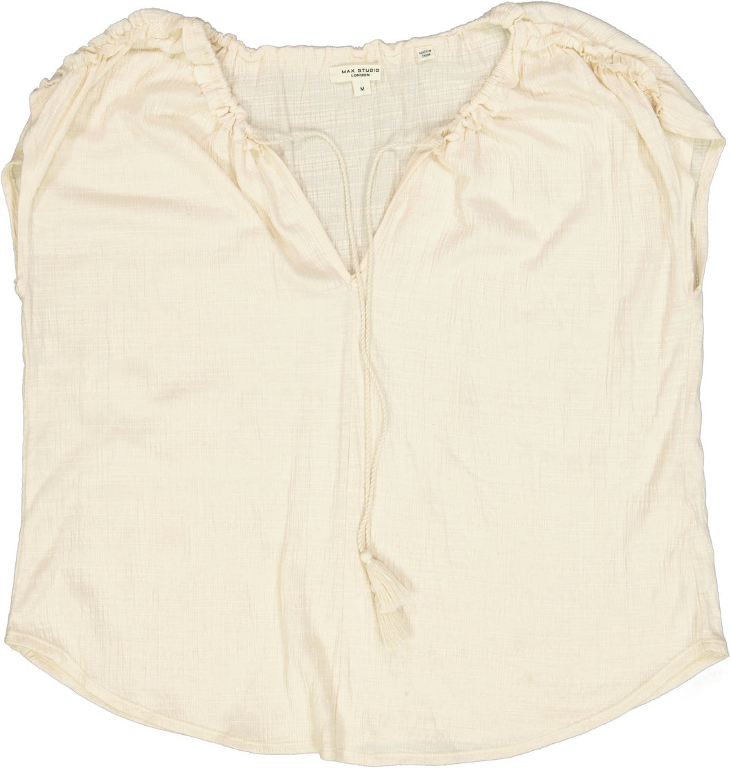 MAX STUDIO SHORT SLEEVE TOP Size M