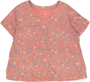 J. JILL SHORT SLEEVE TOP Size 2X