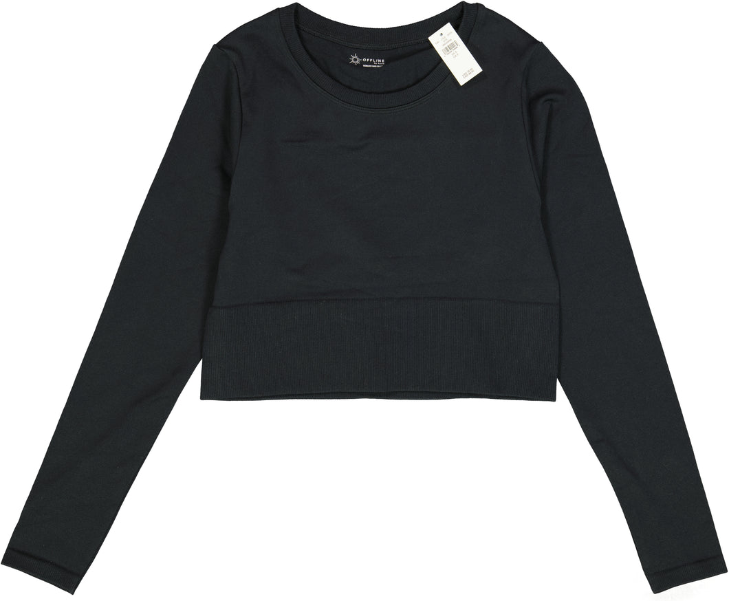 AERIE ATHLETIC LONG SLEEVE TOP COLLAR Size SP