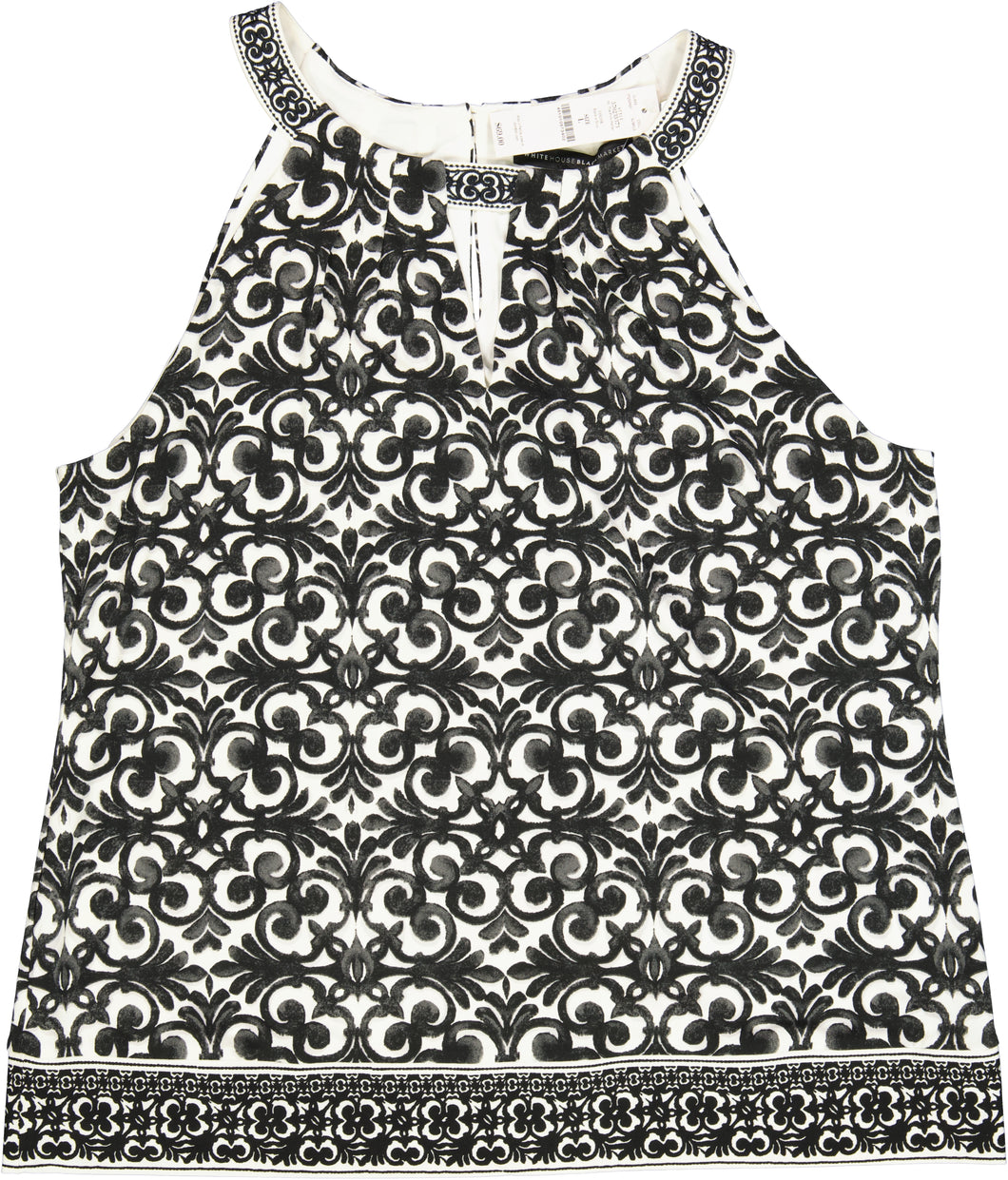 WHITE HOUSE BLACK MARKET-TOP SLEEVELESS Size L